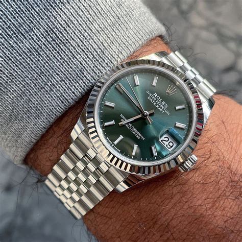 rolex datejust green women|rolex datejust green dial 41mm.